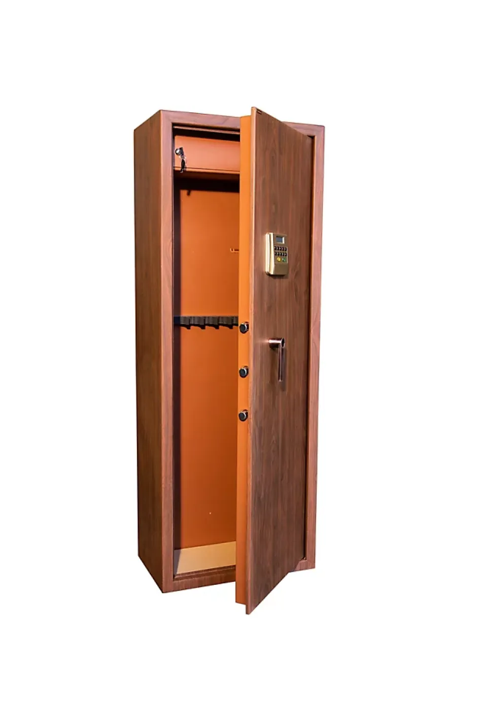 Armoire à fusils à code aspect bois TLE/10, capacité 10 fusils -^Technosafe