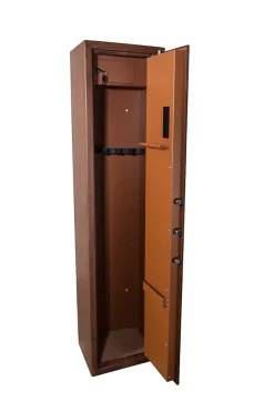 Armoire à fusils à code aspect bois TLE/5, capacité 5 fusils -^Technosafe Discount