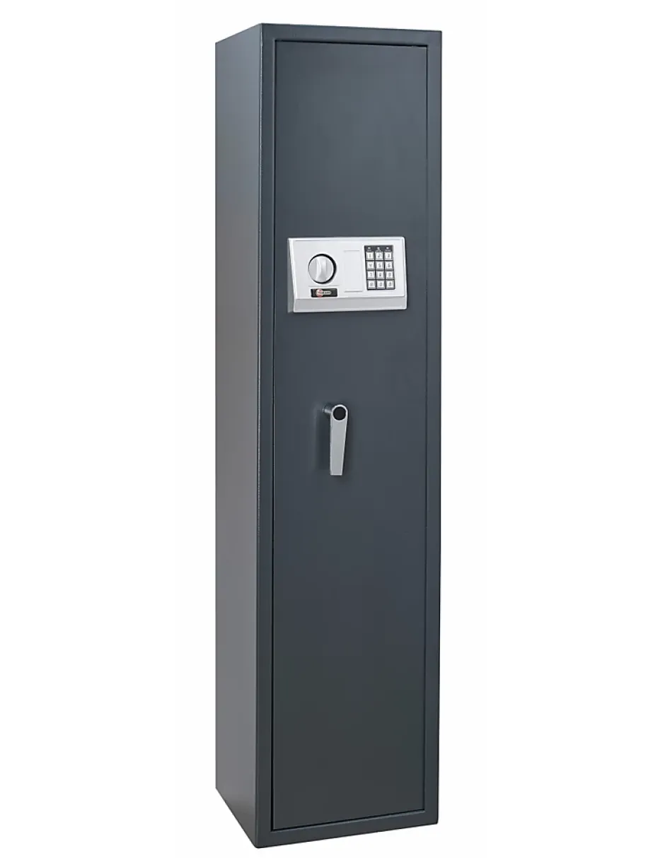 Armoire à fusils Cardiff, fermeture électronique à code, 2 pênes, capacité de 5 fusils -^Thirard Sale