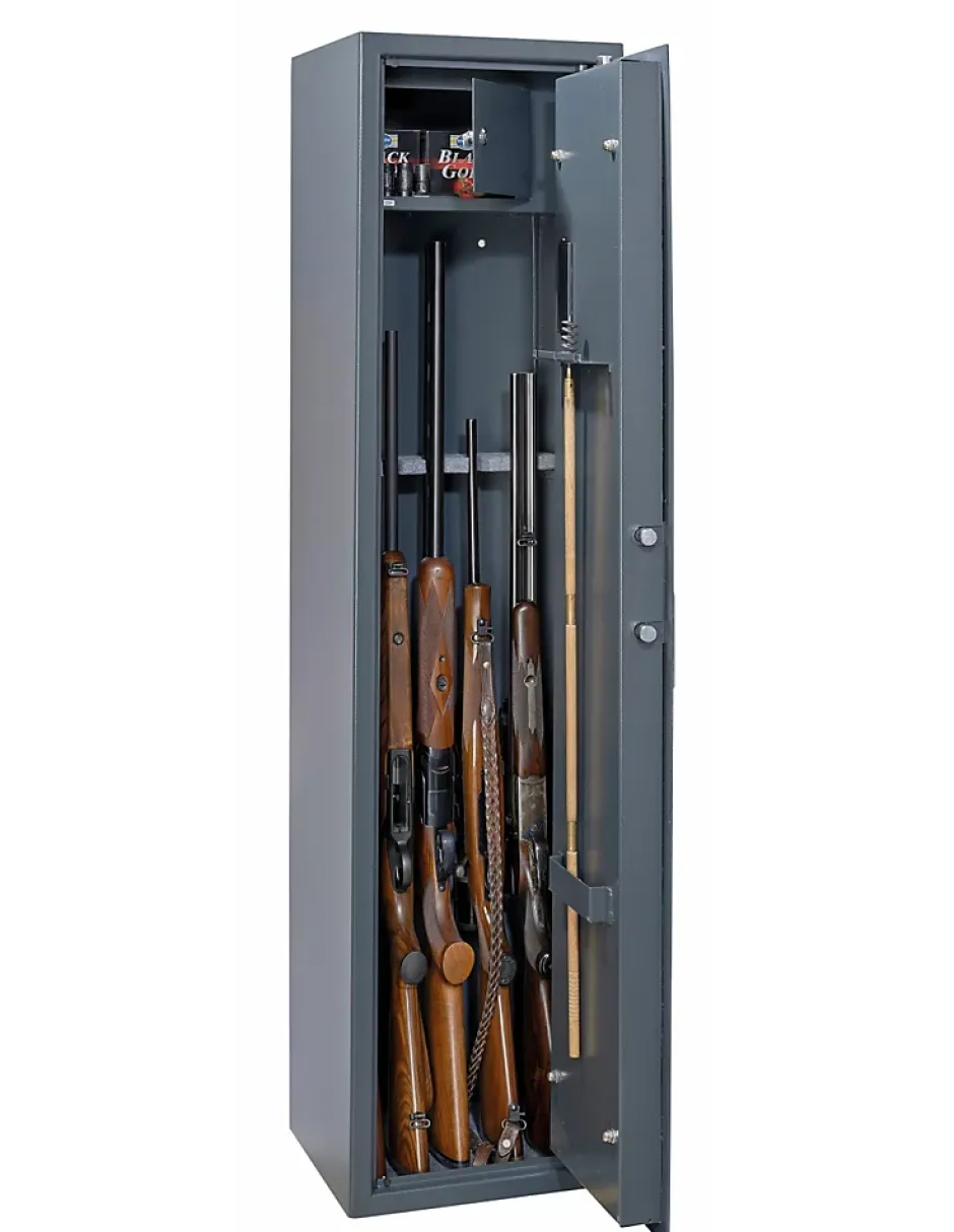 Armoire à fusils Cardiff, fermeture électronique à code, 2 pênes, capacité de 5 fusils -^Thirard Sale