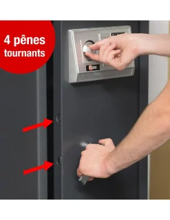 Armoire à fusils Monteria, fermeture électronique à code, 4 pênes, capacité de 5 fusils --Thirard Online