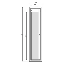 Armoire à fusils serrure double panneton BCK/5 – 5 armes avec coffre munitions – l.22 x H.138 x P.31,5 cm^Technomax Sale