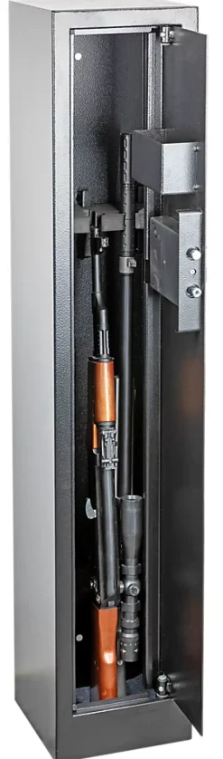 Armoire à fusils serrure électronique – 3 armes, acier noir – 60 L – l.25 x H.125 x P.25 cm^Smith & Locke Hot