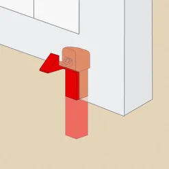 Arrêt de portail à sceller Afbat noir l.25mm H.250mm^Afbat - Tb Industrie Sas Hot