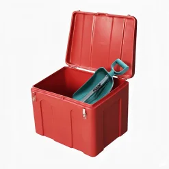 Bac à sable incendie/ à sel de déneigement 140l + pelle- lot de 16^Plast'Up Rotomoulage Outlet