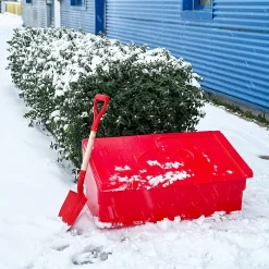 Bac à sable incendie/ à sel de déneigement 100l + pelle^Plast'Up Rotomoulage Discount