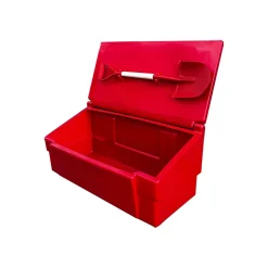 Bac à sable incendie/ à sel de déneigement 100l + pelle^Plast'Up Rotomoulage Discount
