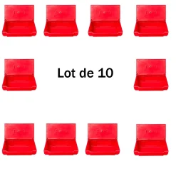 Bac à sable incendie/ à sel de déneigement 50l- lot de 10^Plast'Up Rotomoulage Clearance