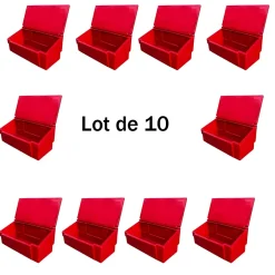Bac à sable incendie/ à sel de déneigement 100l -lot de 10-Plast'Up Rotomoulage Best