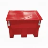 Bac à sable incendie/ à sel de déneigement 200l + grenouillères + cadenas^Plast'Up Rotomoulage Clearance