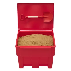Bac à sable incendie/ à sel de déneigement 300l + pelle^Plast'Up Rotomoulage New