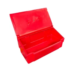 Bac à sable incendie/ à sel de déneigement 100l + grenouillères + cadenas + pelle^Plast'Up Rotomoulage Sale