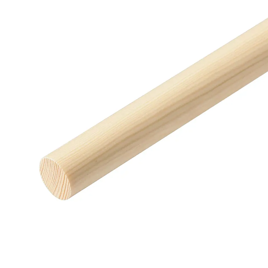 Baguette ronde lisse pour tourillon en pin Ø.14 mm x L.2,40 m^ Discount