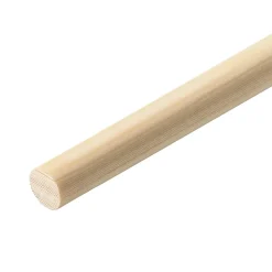 Baguette ronde lisse pour tourillon en pin Ø.9 mm x L.2,40 m^