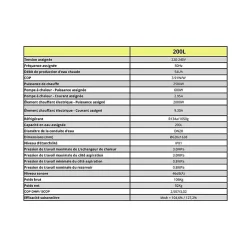 Ballon thermodynamique 200L --Sunny Habitat Clearance