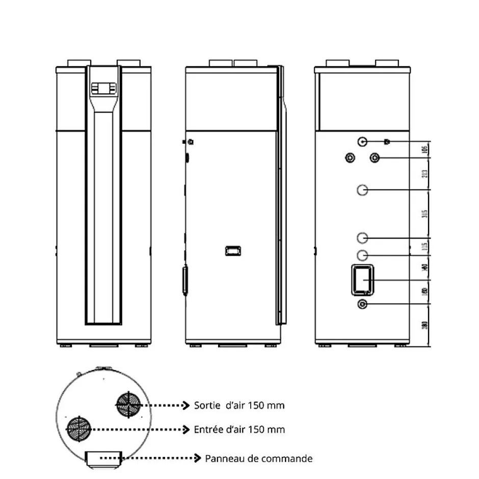 Ballon thermodynamique 250L -^Sunny Habitat Discount