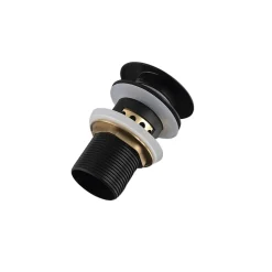 Bonde clic-clac avec trop-plein avec filtre à déchets, pour lavabo, finition noir, laiton^Balneo Clearance