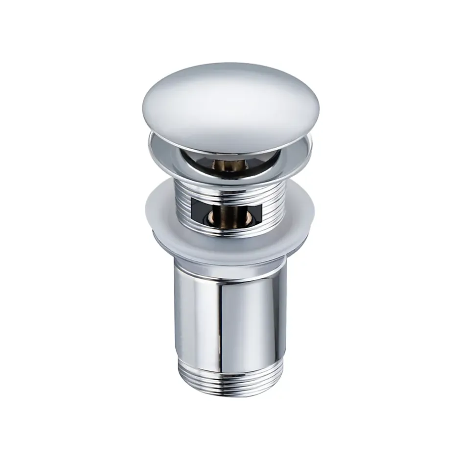 Bonde clic-clac avec trop-plein, pour lavabo, finition chrome, laiton^Balneo Outlet