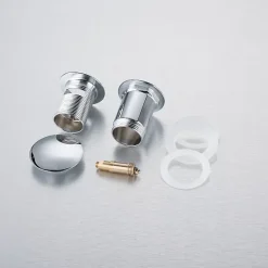 Bonde clic-clac avec trop-plein, pour lavabo, finition chrome, laiton^Balneo Outlet