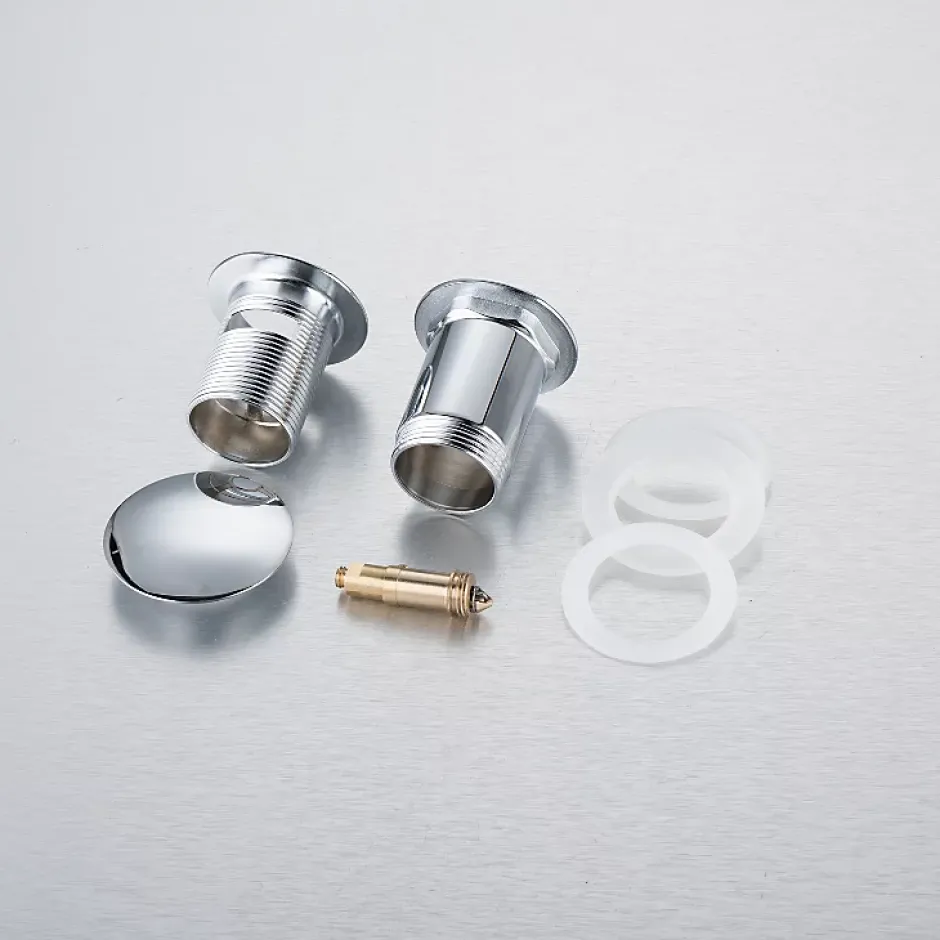 Bonde clic-clac avec trop-plein, pour lavabo, finition chrome, laiton^Balneo Outlet