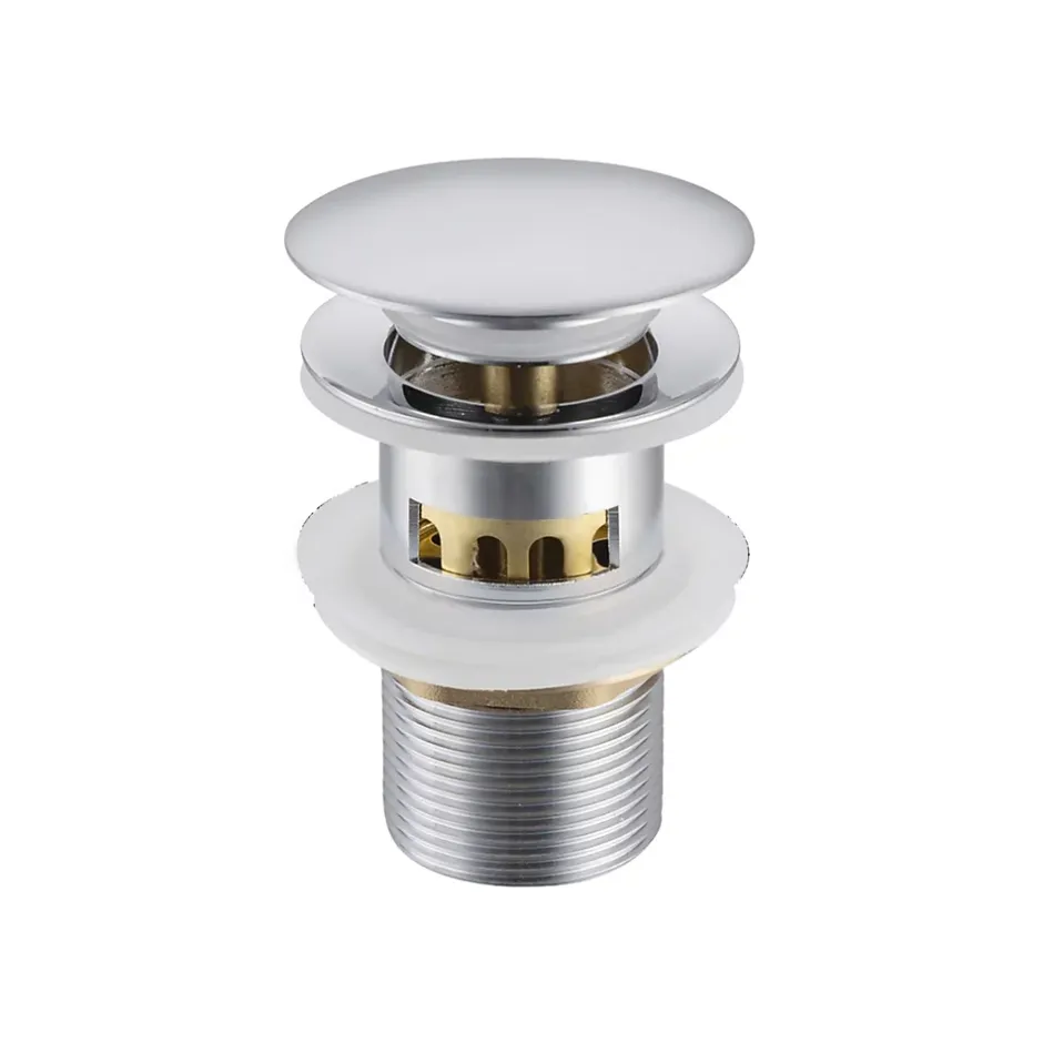 Bonde clic-clac avec trop-plein avec filtre à déchets, pour lavabo, finition chrome, laiton^Balneo Outlet