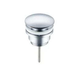 Bonde clic-clac universelle, pour lavabo, finition chrome, laiton-Balneo Online