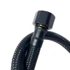 Flexible d'alimentation 1/2" x 3/8" 60 cm noir tuyau PEX avec tresse-Balneo Clearance