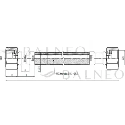 Flexible d'alimentation 3/8