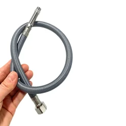 Flexible de raccordement pour robinet 3/8 x M10 60 cm tuyau PEX gris durable^Balneo New