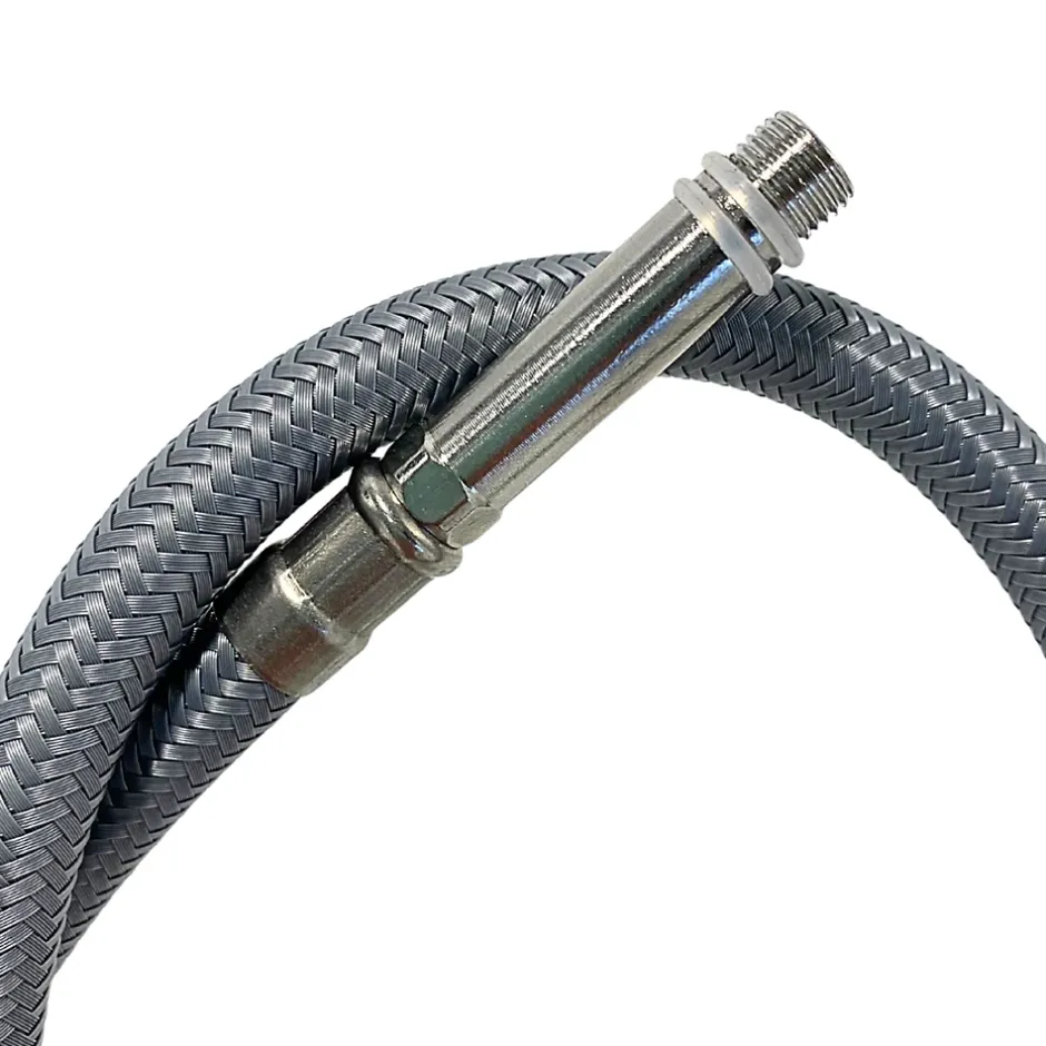 Flexible de raccordement pour robinet 3/8 x M10 40 cm tuyau PEX gris durable-Balneo Outlet