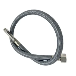 Flexible de raccordement pour robinet 3/8 x M10 40 cm tuyau PEX gris durable-Balneo Outlet
