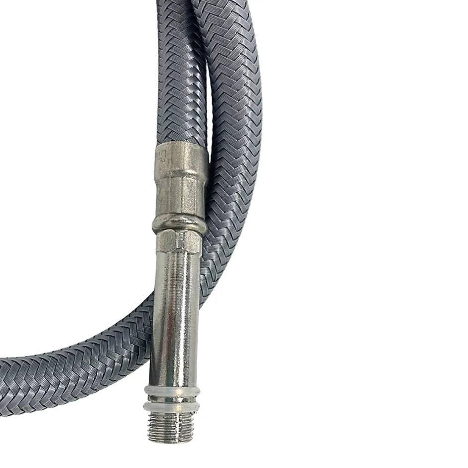 Flexible de raccordement pour robinet 3/8 x M10 40 cm tuyau PEX gris durable-Balneo Outlet