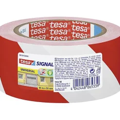 Bande adhésive de marquage Signal Premium 58134-00000-00 rouge et blanc 50 mm x 66 m^Tesa