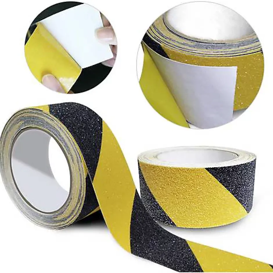 Bande antidérapante ANST509M-YB 9 m x 50 mm noir/jaune, PVC, haute résistance-Toolcraft Best