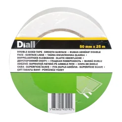 Bande double face 50 mm x 25 m, surface plane^Diall Outlet