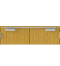 Bandeau Ferme portes à force réglable 1 à 3 poussant gauche gris Bricard Ensemble 2 Vantaux-Autres Sale