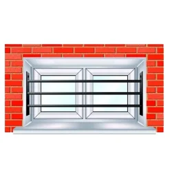 Barre de sécurité 30/55 cm pour fenêtre 39/52 cm blanc-Mottez Online