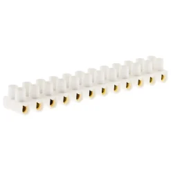 Barrette 12 plots section 4mm² - Blanc -^Zenitech Online