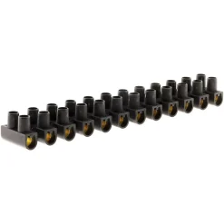 Barrette 12 plots section 25mm² - Noir -^Zenitech Clearance