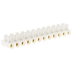 Barrette 12 plots section 6mm² - Blanc --Zenitech