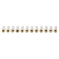 Barrette 12 plots section 6mm² - Blanc --Zenitech
