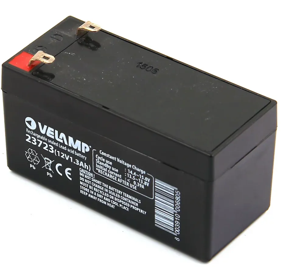 Batterie rechargeable au plomb 12V 1.3 Ah-Velamp Best
