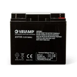 Batterie rechargeable au plomb 12V 18Ah-Velamp Clearance