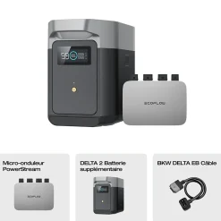 Batterie supplémentaire pour panneau solaire Delta 2 1024W-EcoFlow Discount