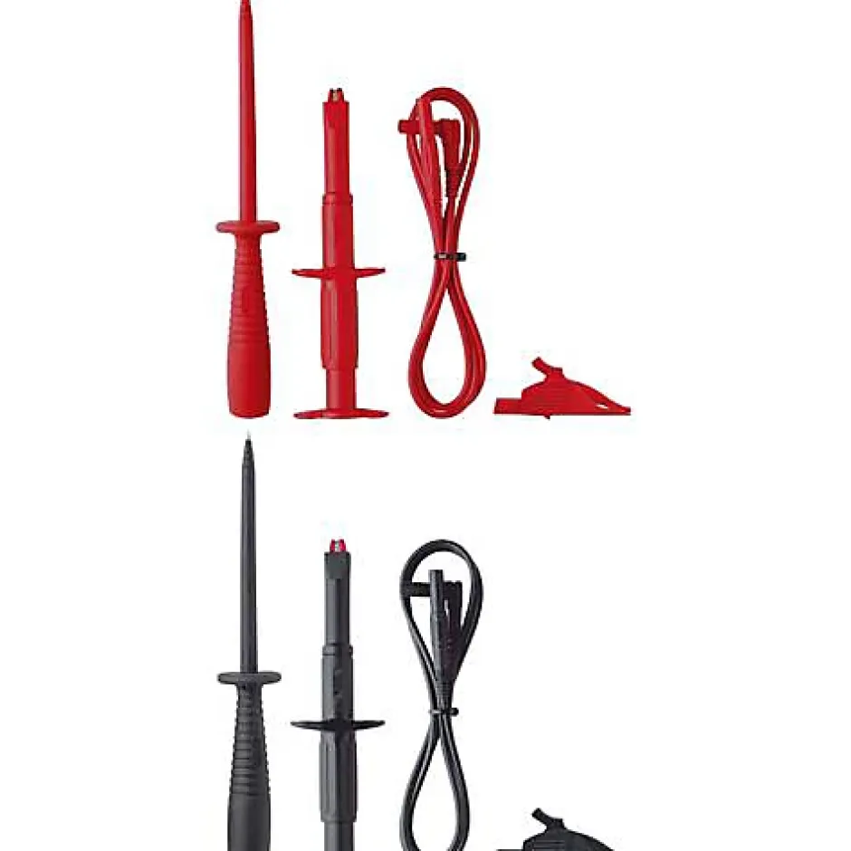TA 3 Set de cordons de mesure de sécurité 1 m, bananes mâles 4 mm, rouge et noir^Benning Outlet