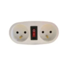 Biplite domino interrupteur 2x16A - blanc -^Chacon Outlet