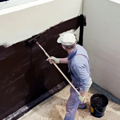 Bitume étanchéité, enduit bitumeux, imperméabilisant maçonnerie, bois, métaux, cuve, bassin, fondation, sol, BITUFLASH - -5^Procom Sale