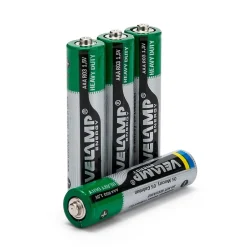 Blister de 4 piles R03 AAA saline-Velamp Best