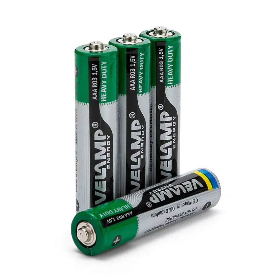 Blister de 4 piles R03 AAA saline-Velamp Best
