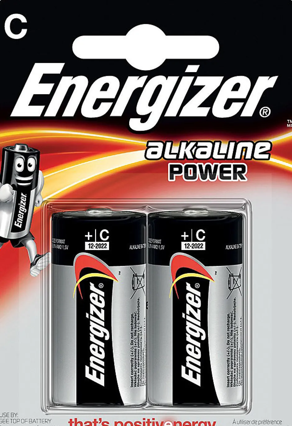 Blister ENERGIZER de 2 piles alcalines POWER LR14 (C)^Velamp Outlet